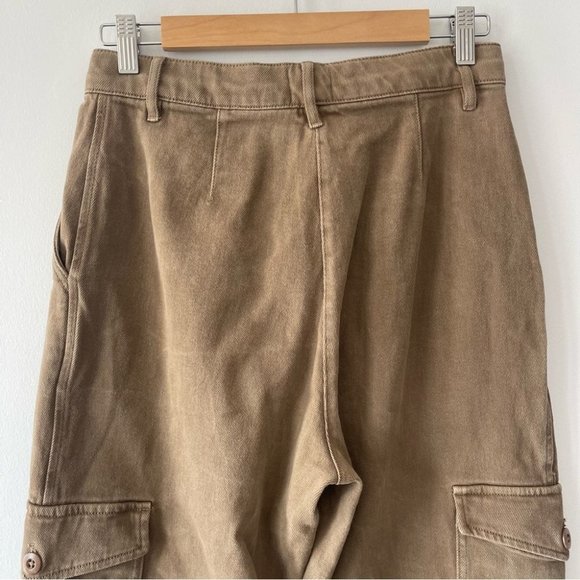 ❌SOLD❌ Wilfred Free Modern Cargo Pant High-waisted cargo pants brown size 8 - Picture 6 of 15
